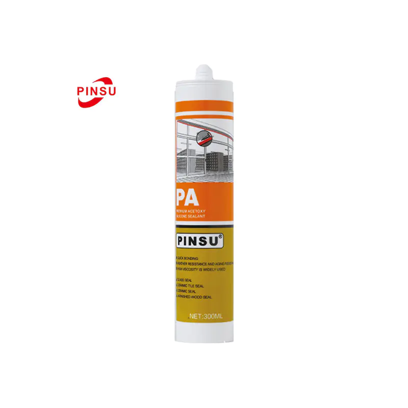 Etanșant siliconic acetic PINSU-PA cu întărire rapidă, impermeabil și rezistent la mucegai, pentru baie și bucătărie